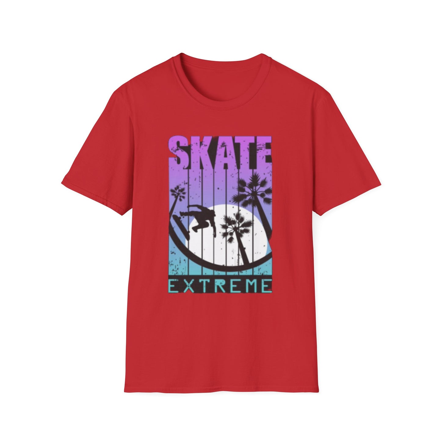 Skate Extreme Unisex Softstyle T-Shirt - Vibrant Graphic Tee for Skate Enthusiasts