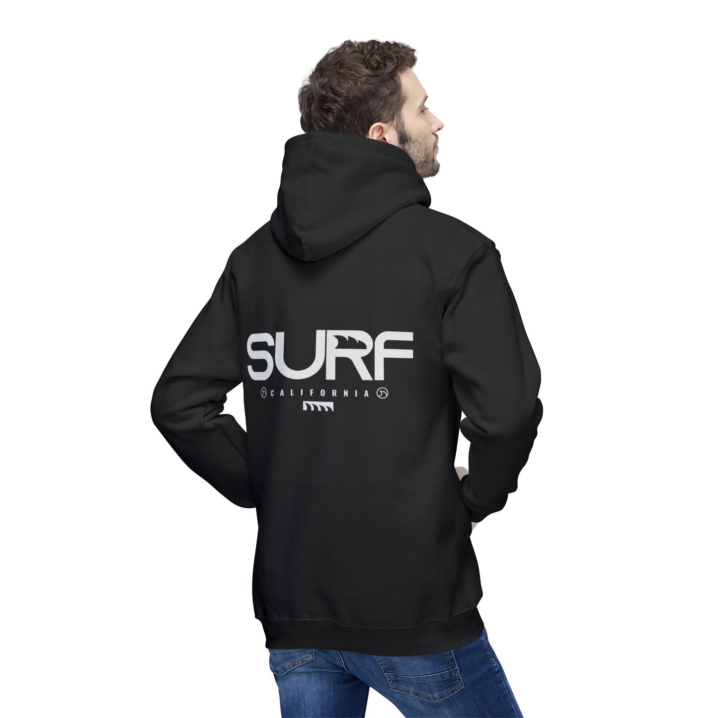 Stylish Unisex Hoodie, Surf Themed Sweatshirt for Beach Lovers, California Vibes, Perfect for Gifting and Casual Wear