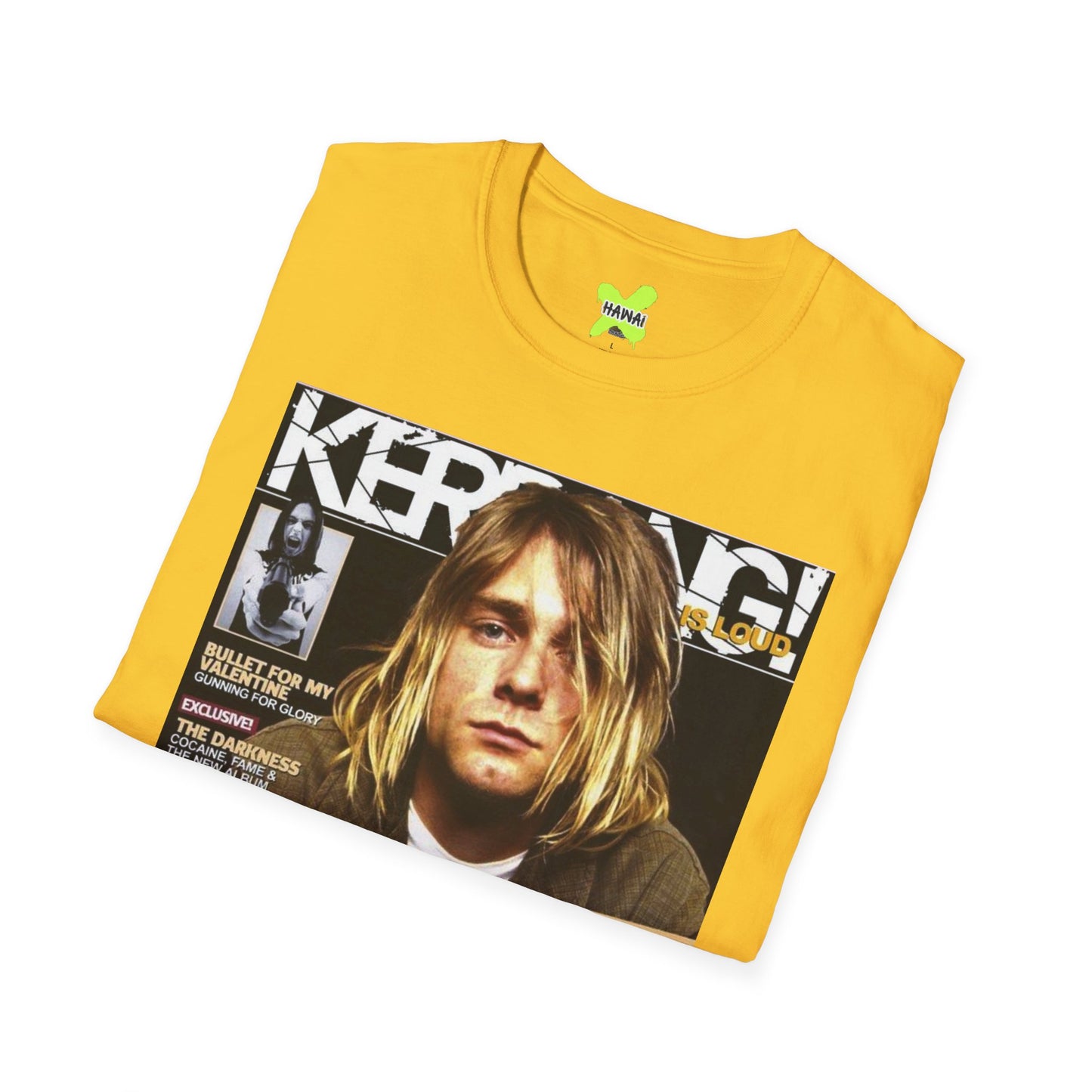 Retro Nirvana Unisex Softstyle T-Shirt - Vintage Magazine Design