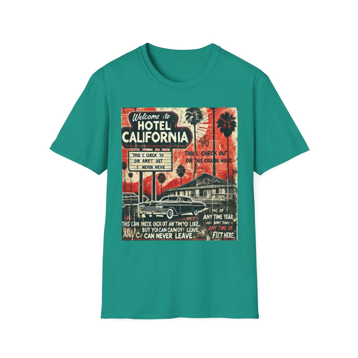 Vintage Hotel California Graphic T-Shirt – Perfect for Music Lovers