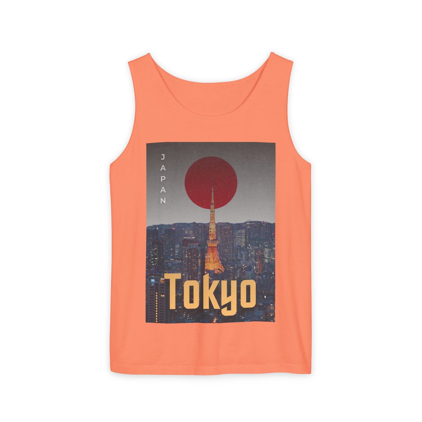 Tokyo Vintage Poster Tank — Japan Cityscape Graphic Tank Top