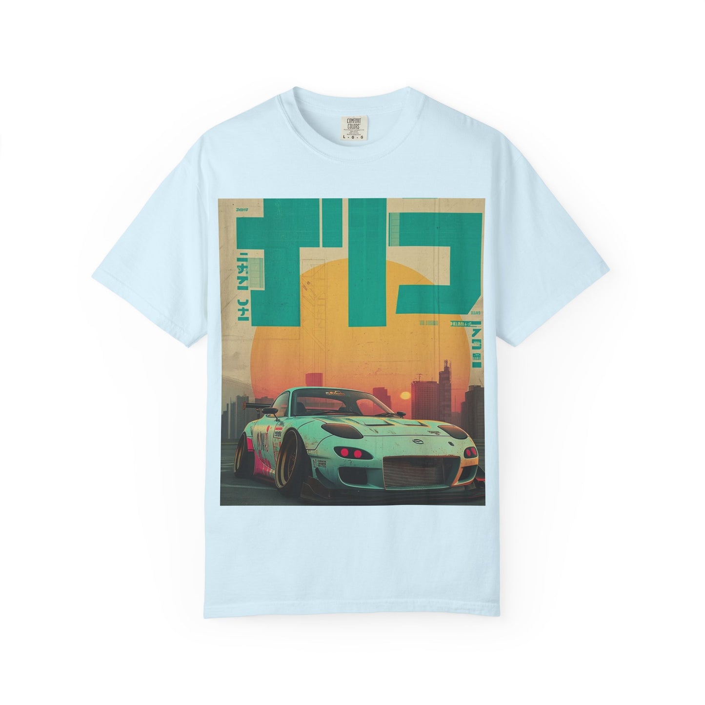Retro Sunset Racing T-Shirt — Vintage Sports Car Graphic