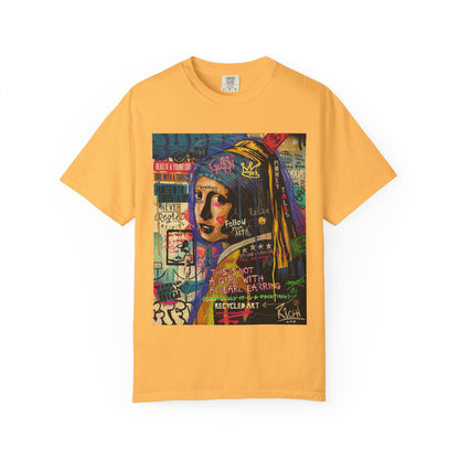 Artistic Unisex Garment-Dyed T-shirt - 'This Is Not a Girl with Great Hair' Design