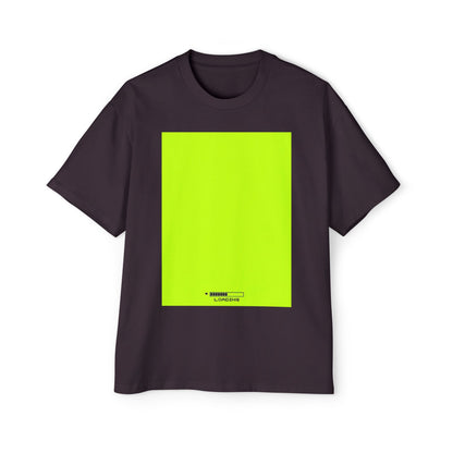 Oversized Tee — Neon Green Minimal Graphic "SUMMER LOVEDAY"
