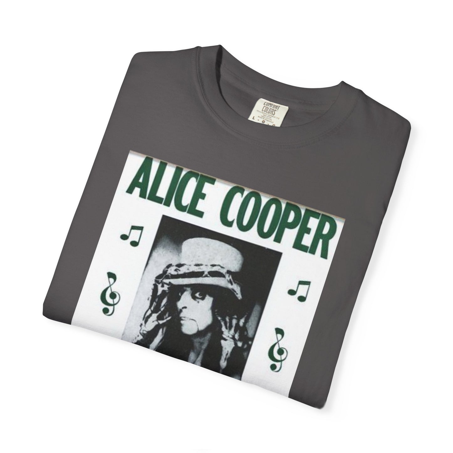 Vintage Alice Cooper Concert T-Shirt - Unisex Garment-Dyed Tee