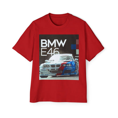 BMW E46 Racing Tee — Mens Oversized Car Graphic T-Shirt