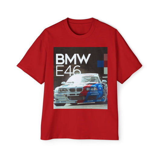 BMW E46 Racing Tee — Mens Oversized Car Graphic T-Shirt