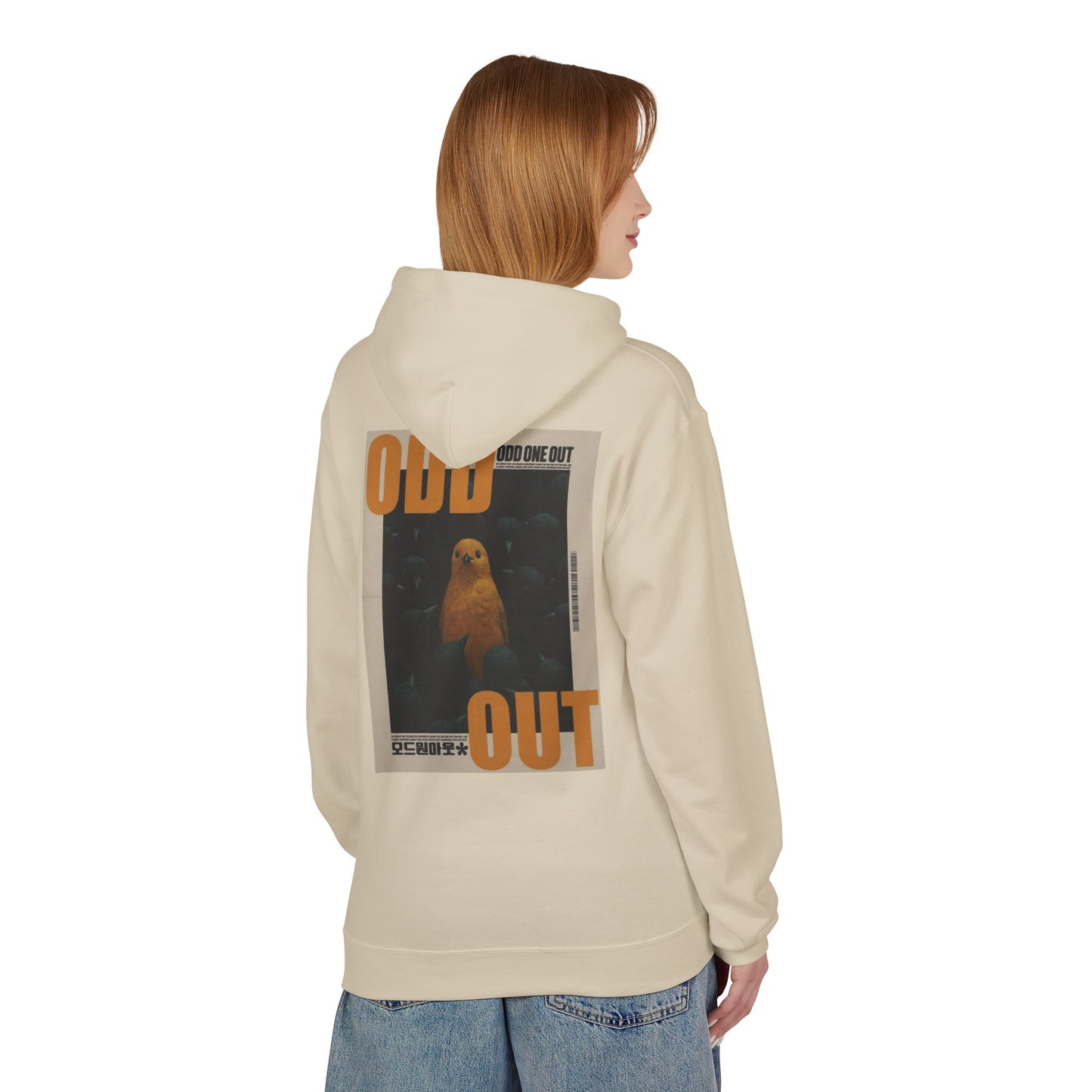 Unisex Fleece Hoodie - "Odd One Out" Design