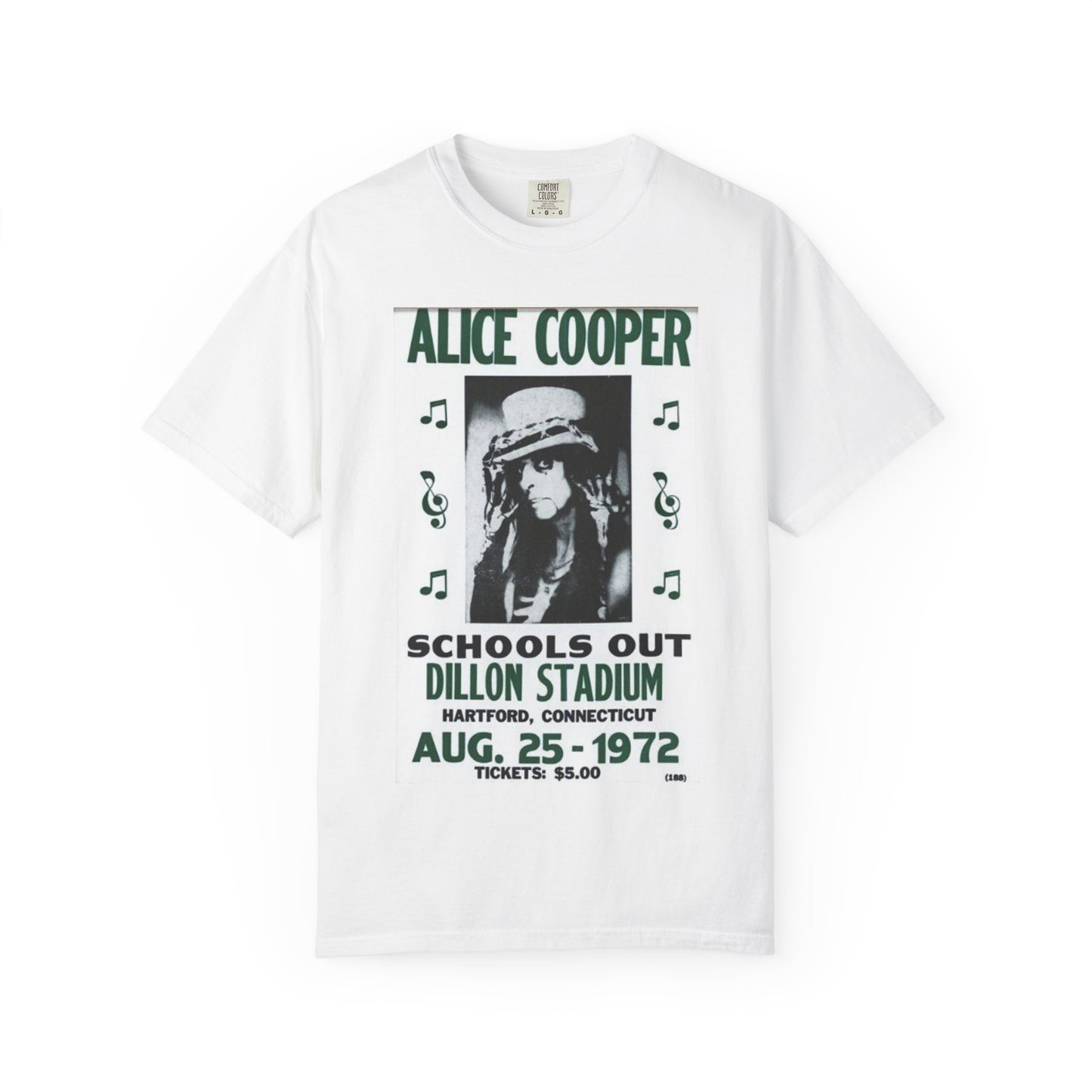 Vintage Alice Cooper Concert T-Shirt - Unisex Garment-Dyed Tee