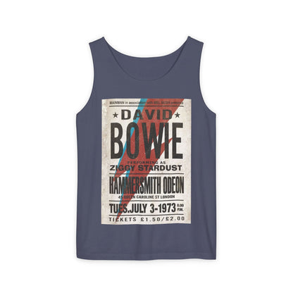 Vintage David Bowie Tank Top - Unisex Garment-Dyed Style