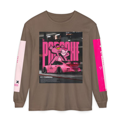 Pink Panther Porsche Long Sleeve T-Shirt