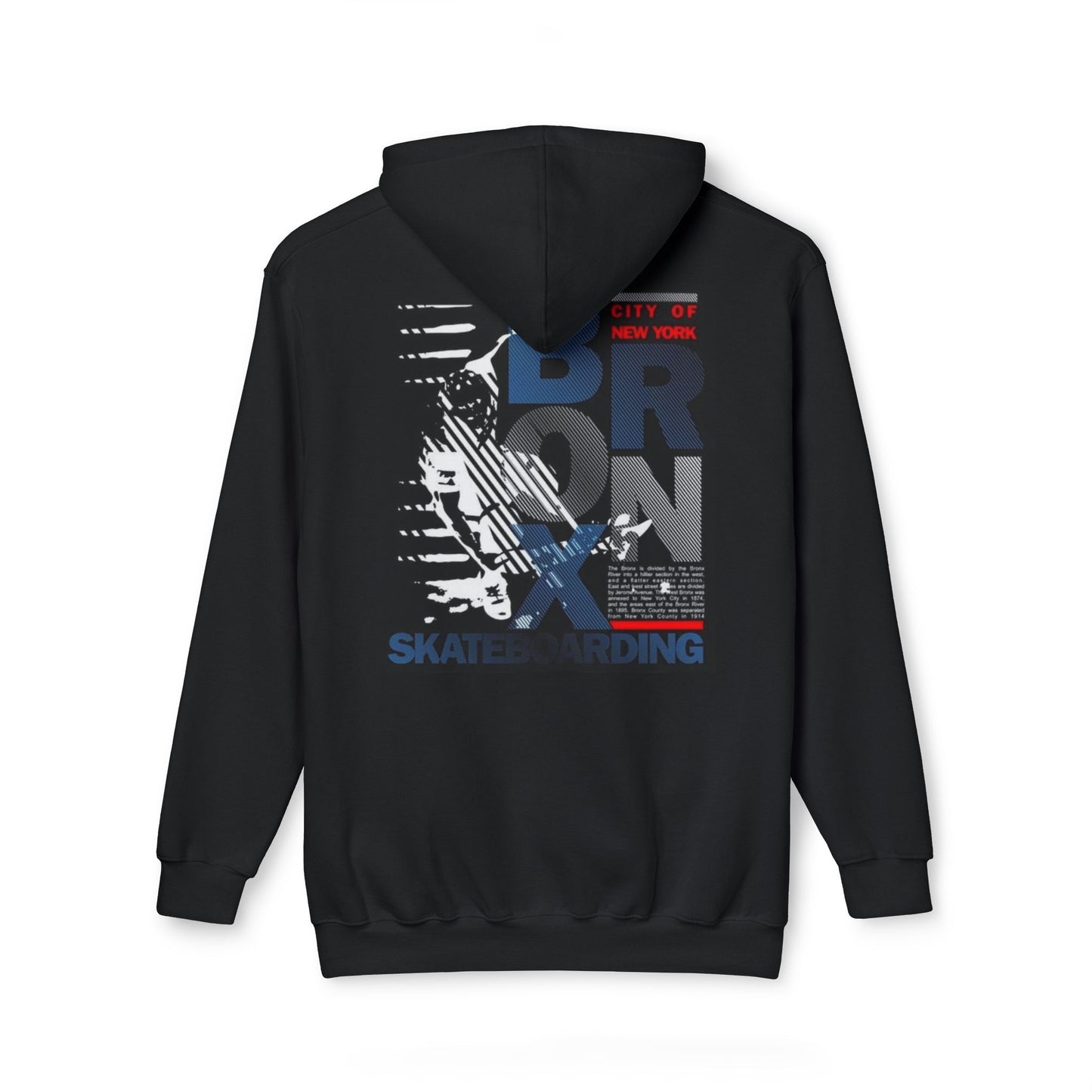 Bronx Skateboarding Unisex Hooded Sweatshirt | Urban Fashion, Gift for Skaters, Casual Streetwear, Graphic Hoodie, Cool Layering Piece