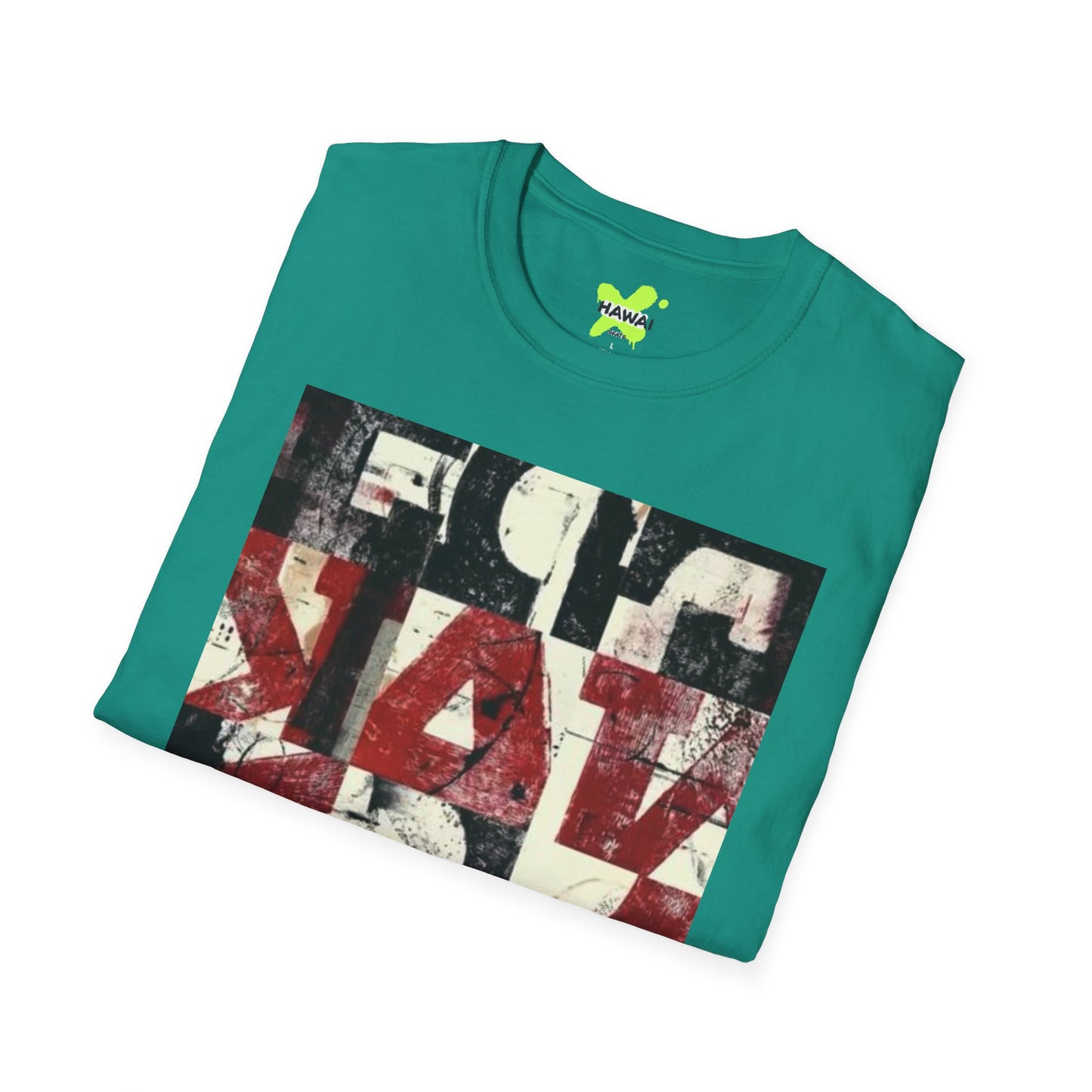 Artistic Unisex Softstyle T-Shirt - Modern Abstract Design