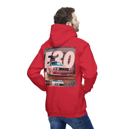 E30 Vintage Car Unisex Hooded Sweatshirt - Casual Comfort for Car Enthusiasts