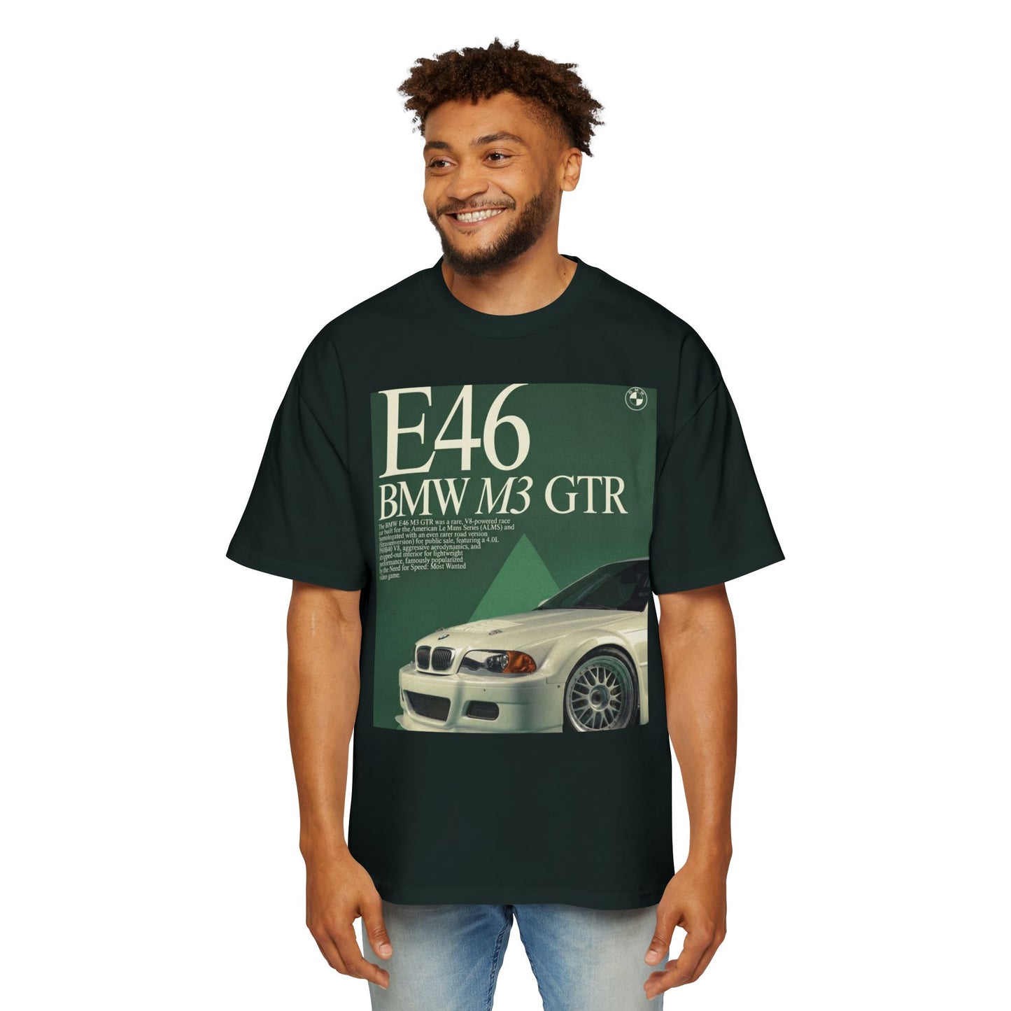 E46 BMW M3 GTR Tee — Vintage Racing Poster Graphic T-Shirt