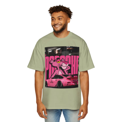 Pink Panther Streetwear Tee — Retro Racing Graphic Shirt