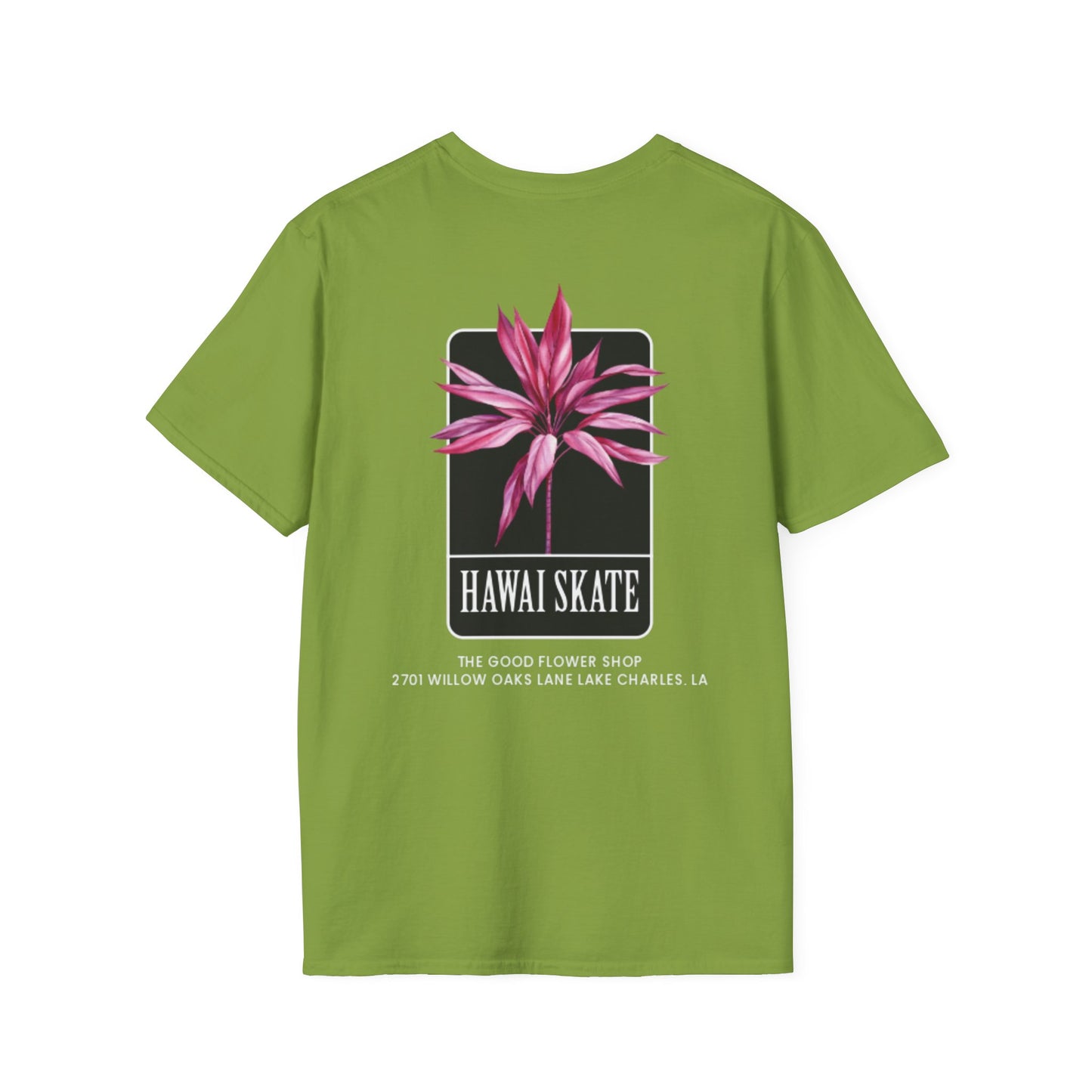 Hawaii Skate Floral Unisex T-Shirt - Relaxed Fit Graphic Tee