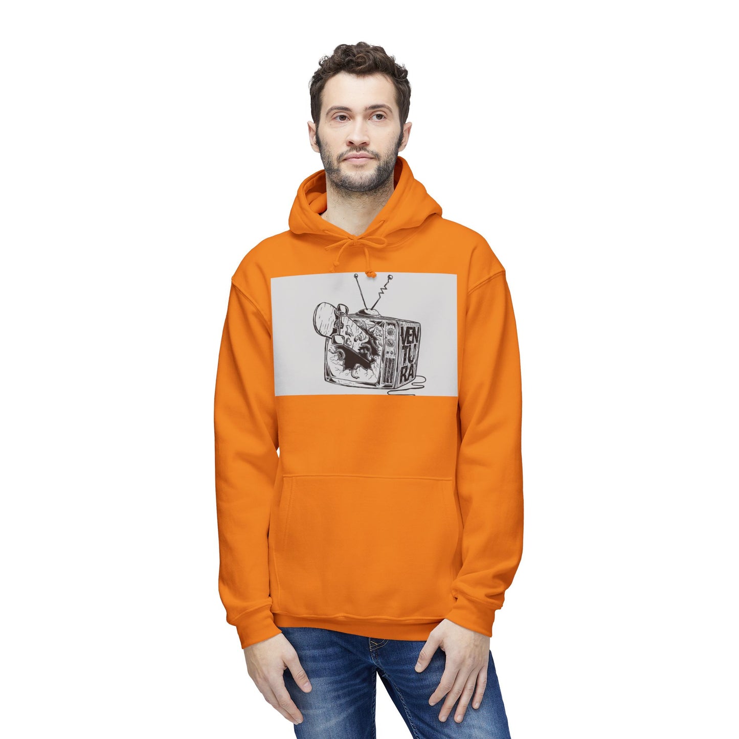Brotherhood Skull Design Unisex Hooded Sweatshirt - Perfect for Adventure Lovers