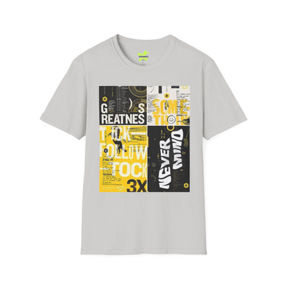 Unisex Graphic Tee - 'Never Give Up' Inspirational T-Shirt