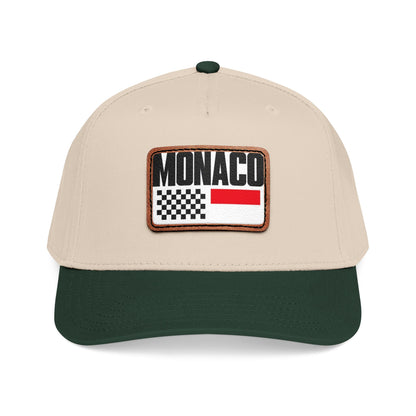 Monaco Leather Patch Baseball Cap – Vintage Racing Flag Hat