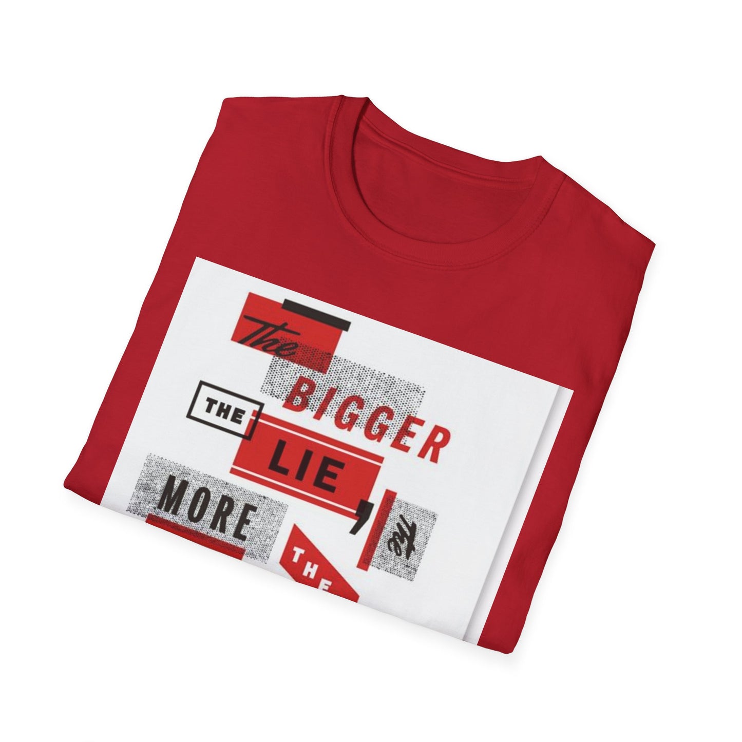 Unisex Softstyle T-Shirt with Bold Quote Design, Casual Tee, Graphic Shirt, Trendy Apparel, Gift for Friends, Everyday Wear