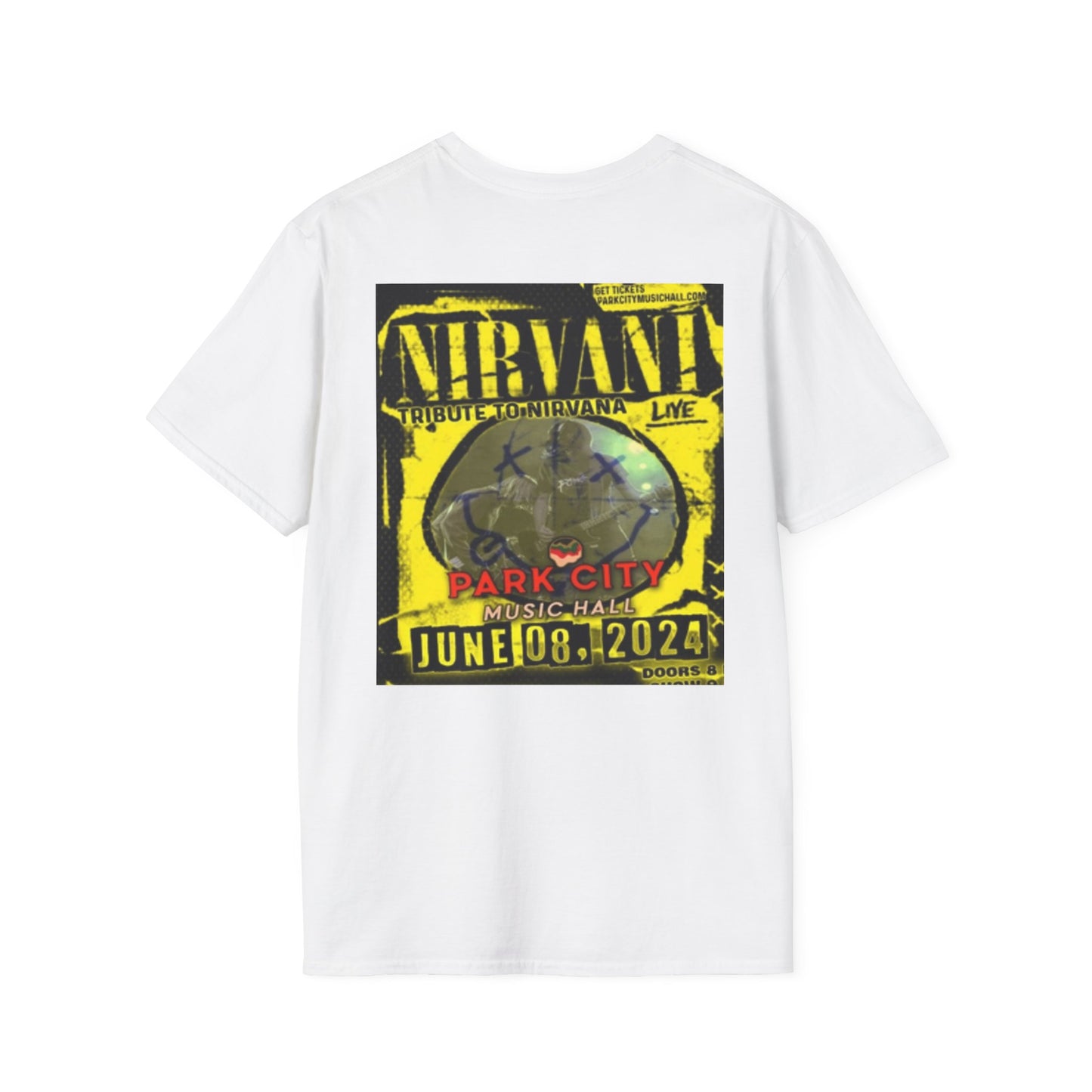 Unisex Softstyle T-Shirt - Nirvana Tribute Concert Tee - Vintage Music Vibe