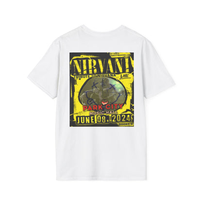 Unisex Softstyle T-Shirt - Nirvana Tribute Concert Tee - Vintage Music Vibe