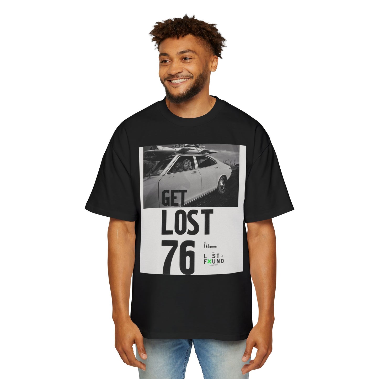 Get Lost 76 Tee — Vintage Car Graphic Oversized T‑Shirt