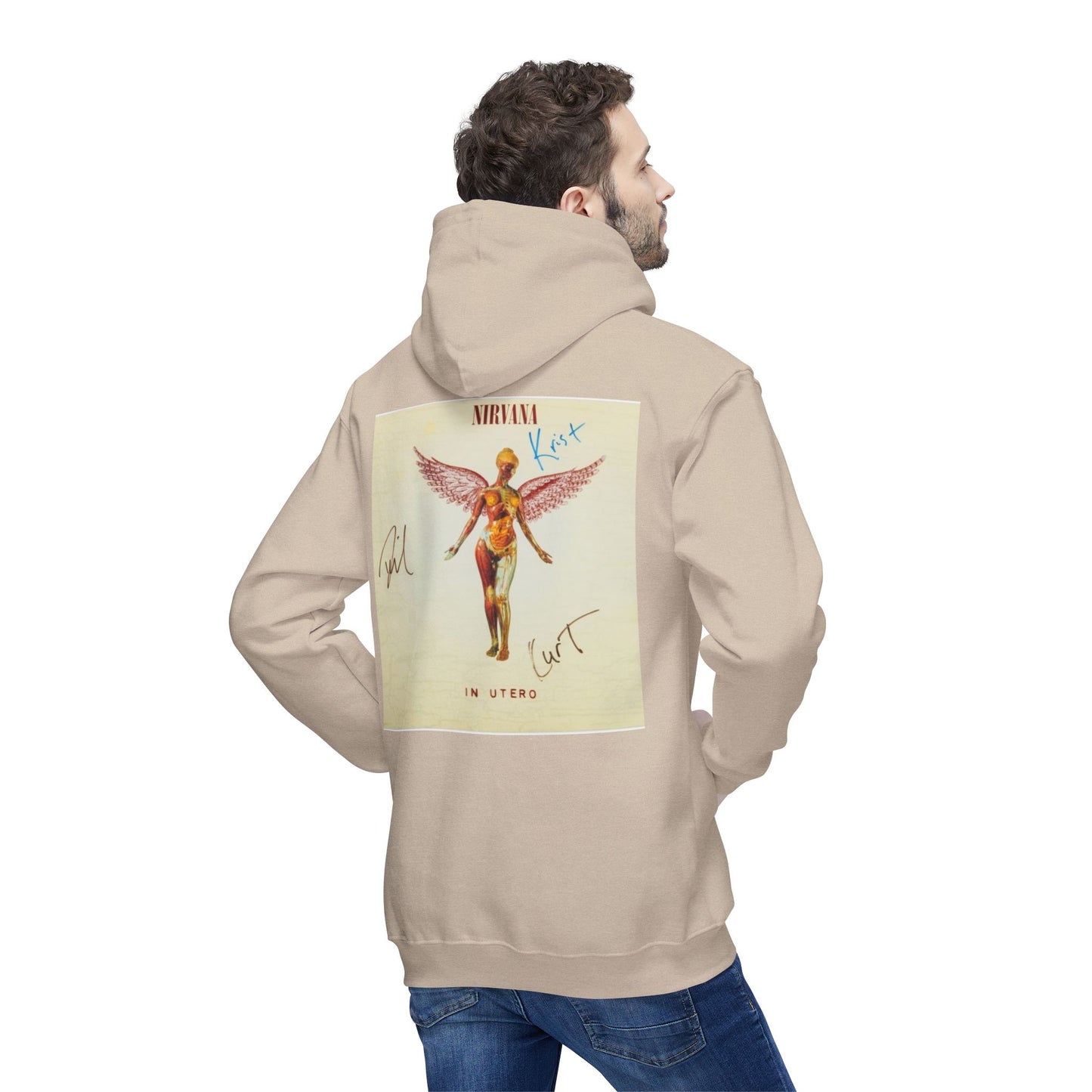 Kurt Cobain Inspired Unisex Hooded Sweatshirt - Alternative Music Apparel