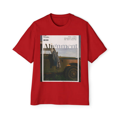 Alignment Vintage Jeep Graphic Tee – Men's Oversized Photo Print