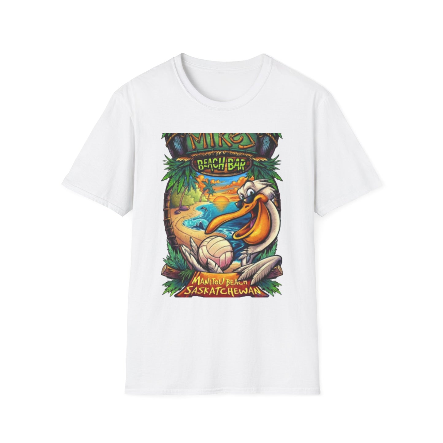 Beach Bar Vibes Unisex Softstyle T-Shirt - Perfect for Summer Fun and Relaxation