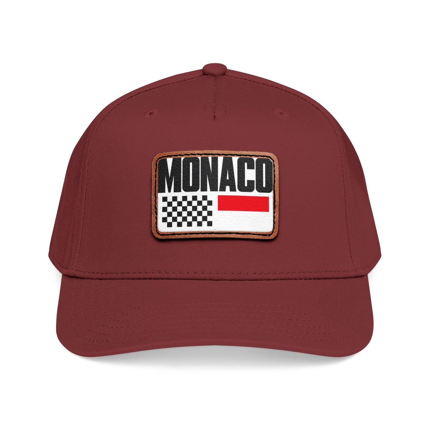 Monaco Leather Patch Baseball Cap – Vintage Racing Flag Hat