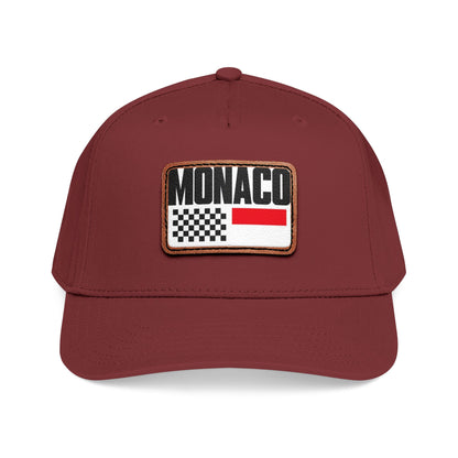 Monaco Leather Patch Baseball Cap – Vintage Racing Flag Hat