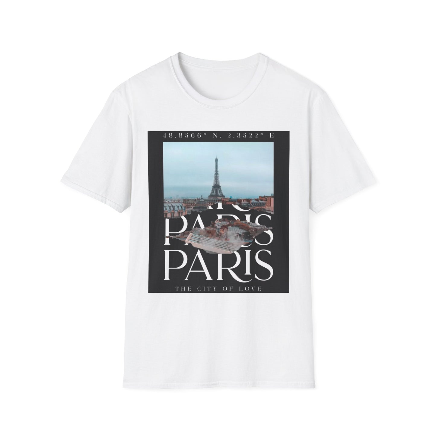 Paris Eiffel Tower Photo Tee — "Paris Paris" Graphic T-Shirt