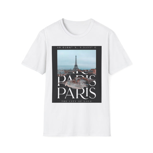 Paris Eiffel Tower Photo Tee — "Paris Paris" Graphic T-Shirt