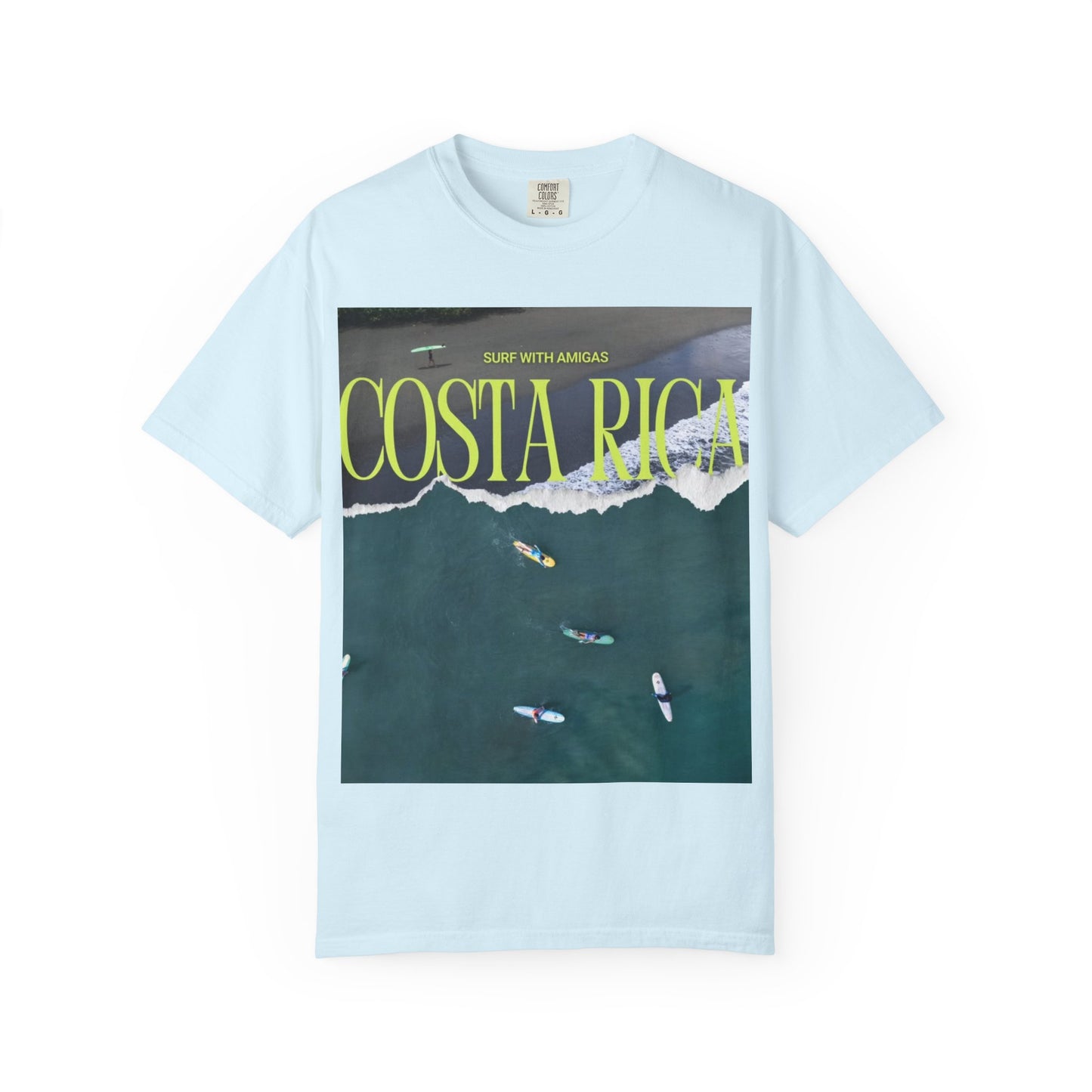 Costa Rica Surf T-Shirt — Aerial Wave & Surfers Graphic Tee