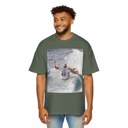 Surf Photo Oversized Tee — Wave Rider Graphic T-Shirt