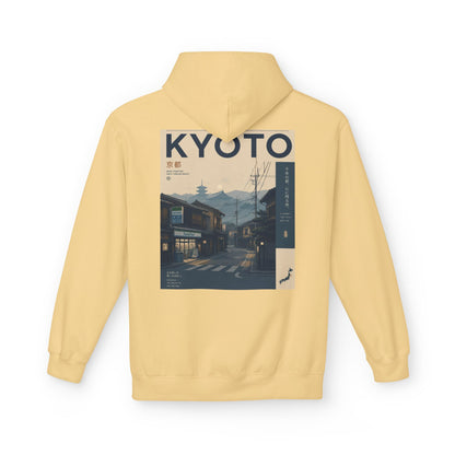 Kyoto Vintage Travel Hoodie — Retro Japan Street Scene Sweatshirt