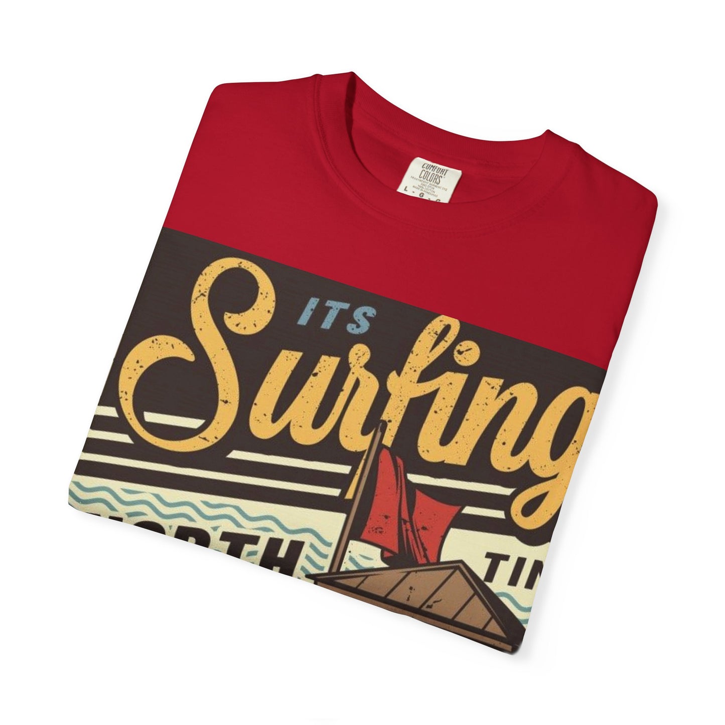 Surf Vibes Unisex T-Shirt - Retro Beach Tee, Casual Style, Summer Wear, Gift for Beach Lovers, Surfing Enthusiasts
