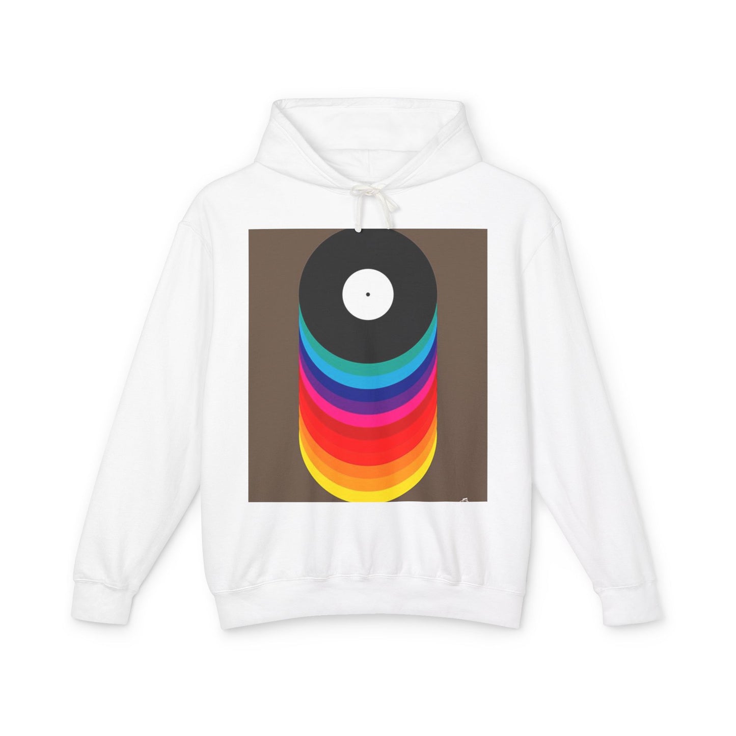 Colorful Vinyl Record Unisex Lightweight Hoodie
