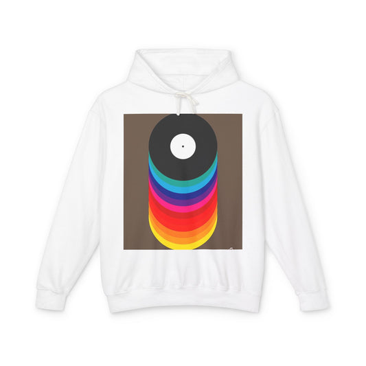 Colorful Vinyl Record Unisex Lightweight Hoodie