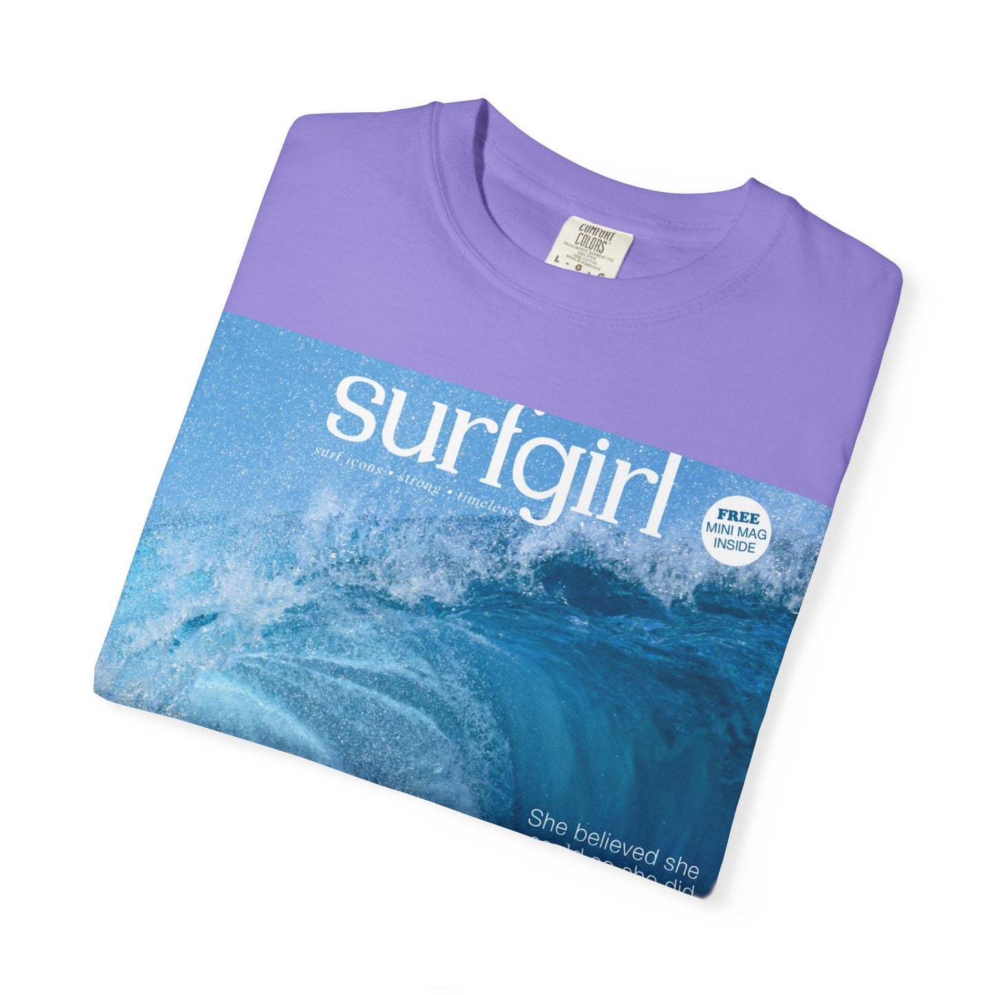 Surfgirl Wave Photo T-Shirt — Vintage Surf Magazine Graphic Tee
