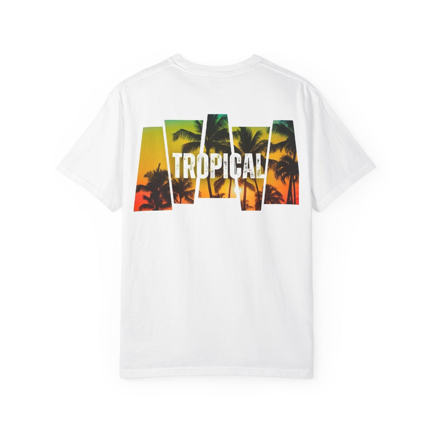 Tropical Vibes Unisex Garment-Dyed T-shirt