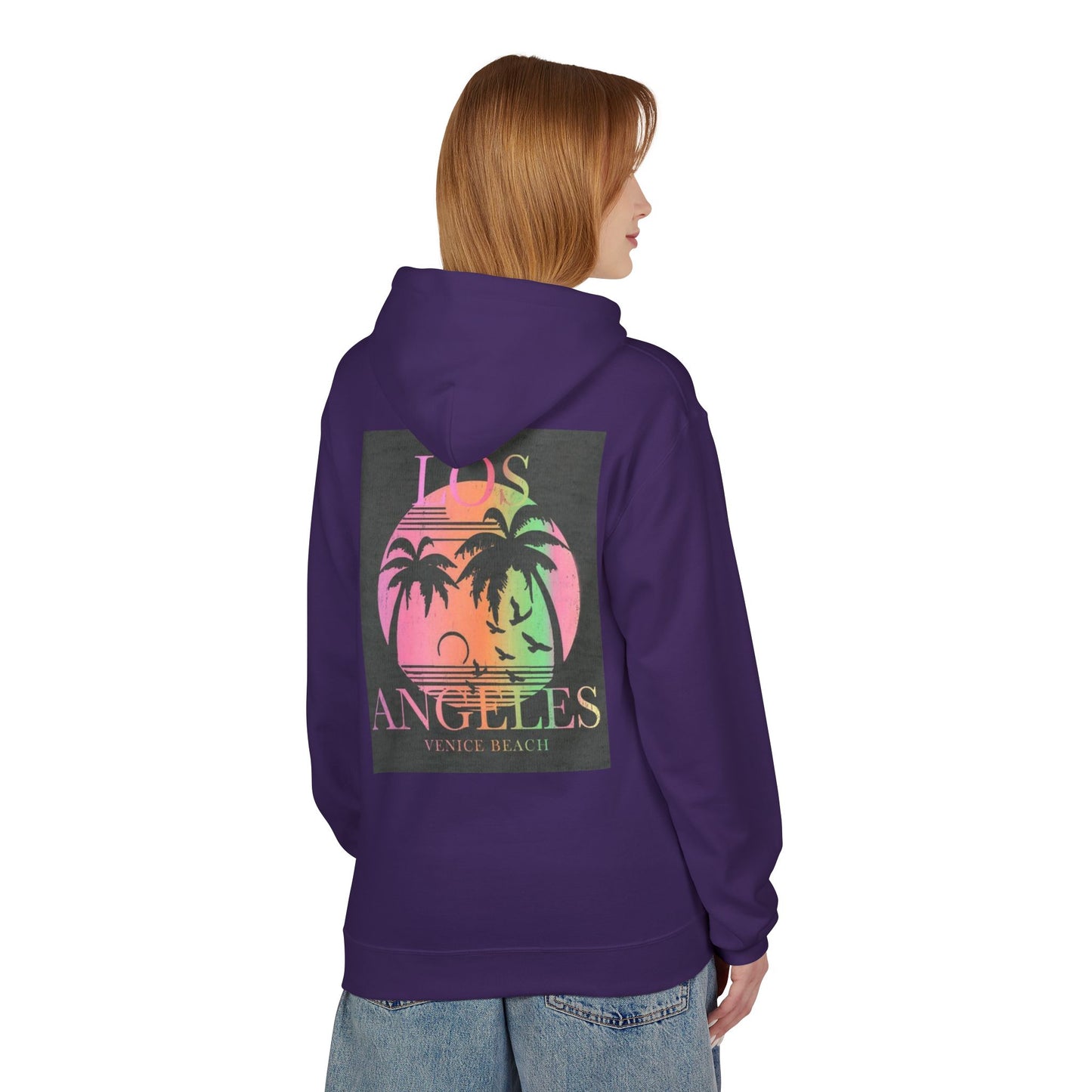 Los Angeles Venice Beach Graphic Hoodie - Cozy Unisex Fleece for Casual Style