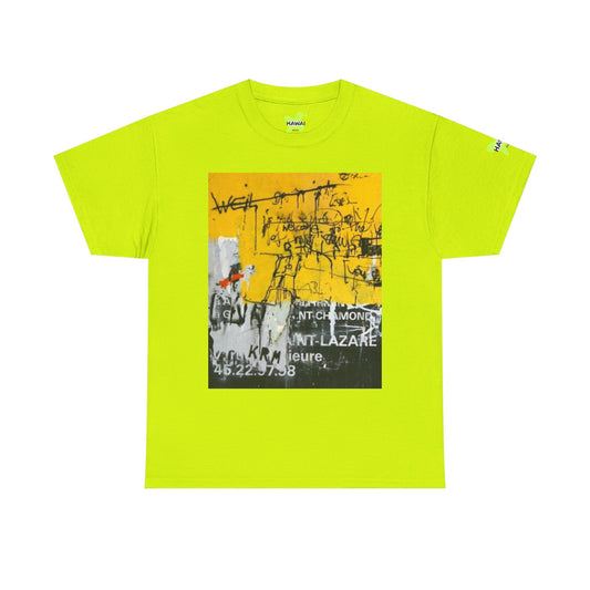 Urban Graffiti Unisex Heavy Cotton Tee | Street Art Inspired Graphic Shirt