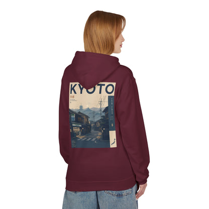 Kyoto Vintage Travel Hoodie — Retro Japan Street Scene Sweatshirt