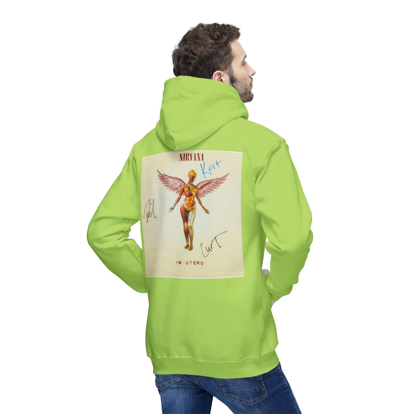 Kurt Cobain Inspired Unisex Hooded Sweatshirt - Alternative Music Apparel