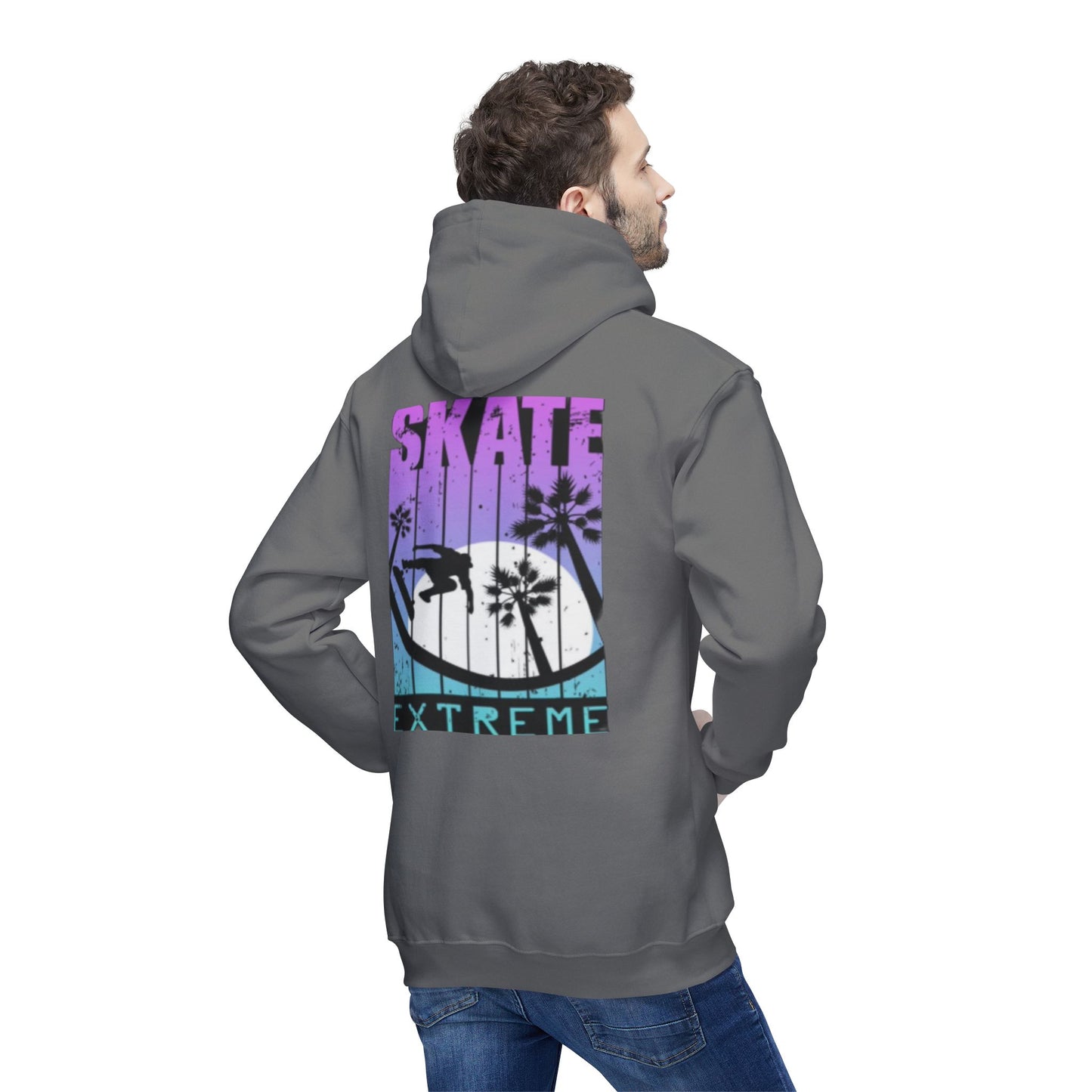 Unisex Hooded Sweatshirt - Extreme Smile Design, Perfect for Casual Adventures
