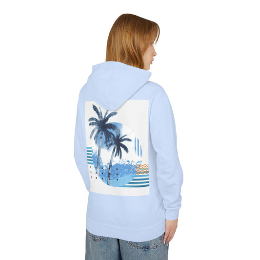 Tropical Vibes Lightweight Hooded Sweatshirt