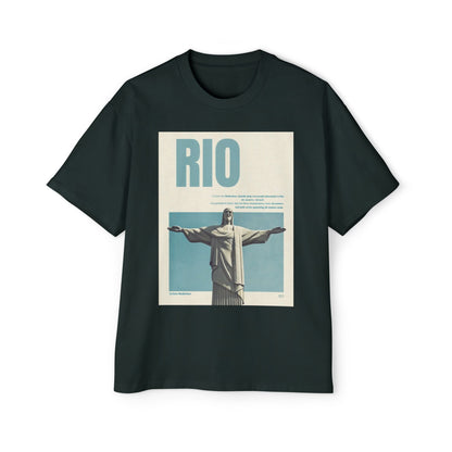 Rio Vintage Poster T-Shirt — Christ the Redeemer Travel Tee